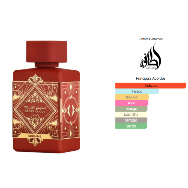 Bade'e Al Oud Sublime Lattafa Eau de Parfum – 100ml - Imagem 2