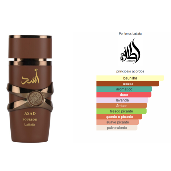 Asad Bourbon Lattafa Eau de Parfum - 100ml - Imagem 2