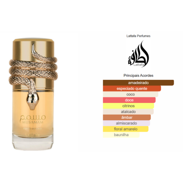 MUSAMAM WHITE INTENSE LATTAFA EAU DE PARFUM – FRACIONADO 5ML - Imagem 2