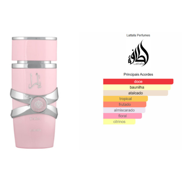 Yara Rose Lattafa Eau de Parfum – FRACIONADO 5ml - Imagem 2