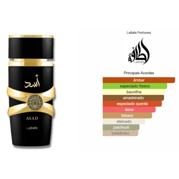 Asad Lattafa Eau de Parfum – FRACIONADO 5ml - Imagem 2
