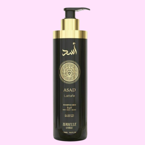 Shampoo Asad Isabelle 3 em 1 Cabelo + Corpo + Barba – 500ml