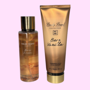 Kit Body Splash + Hidratante - Beauty BRAND COLLECTION - INSPIRAÇÃO VS Bare Vanilla – 250ML