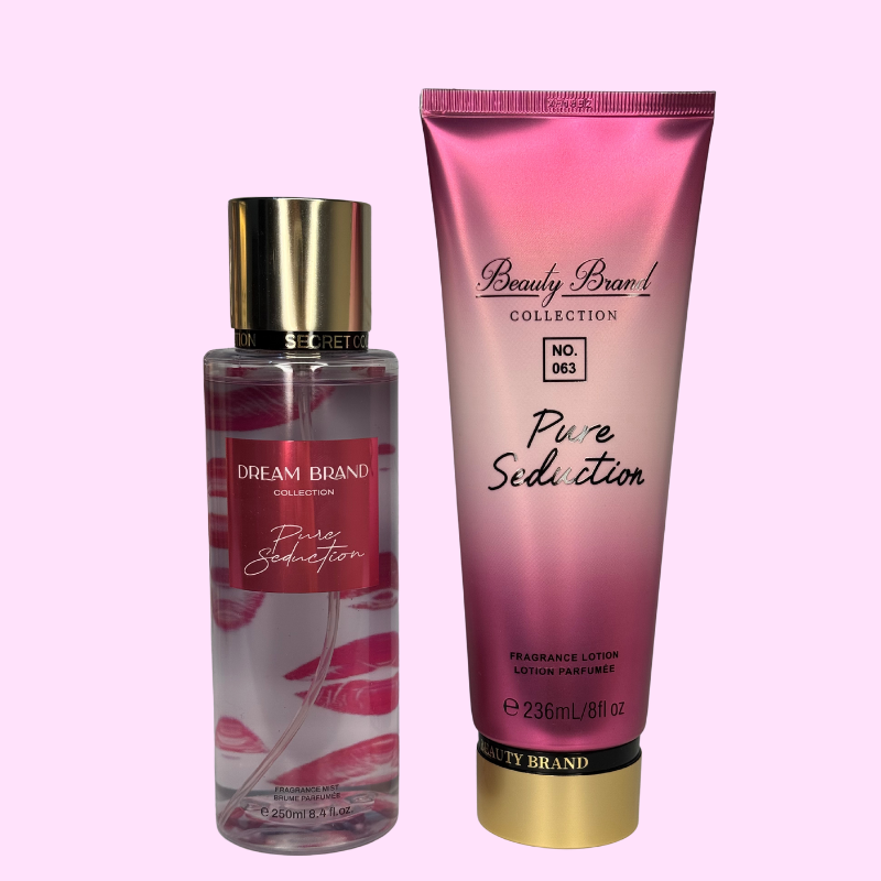Kit Body Splash + Hidratante - Beauty BRAND COLLECTION - INSPIRAÇÃO VS Pure Seduction – 250ML