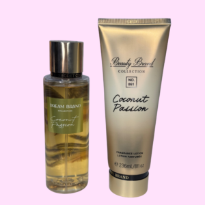 Kit Body Splash + Hidratante - Beauty BRAND COLLECTION - INSPIRAÇÃO VS Coconut Passion – 250ML