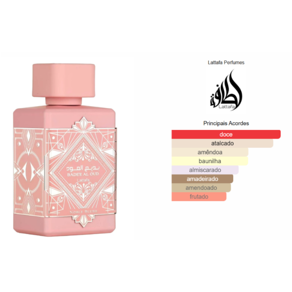 Noble Blush Lattafa Eau de Parfum – 100ml - Imagem 2
